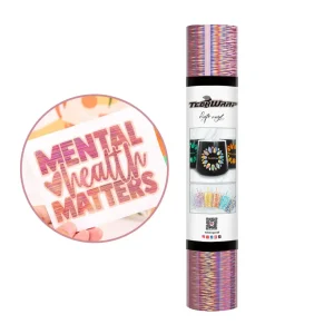 Starlight Chrome Rose Gold Vinyl / Vinil Holográfico Luz De Estrella Oro Rosa