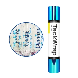 Holo Chrome Opal Peacock Blue Vinyl / Vinil Opalo Cromado Azul Pavo Real