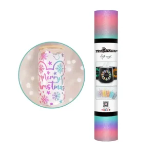 Rainbow Stripes Pink Cyan Vinyl / Vinil Adhesivo Rayas De Arcoiris Cian Rosa