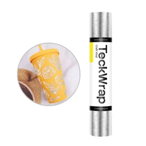 Textured Metallic Silver Vinyl / Vinil Adhesivo Texturizado Plata