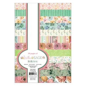 Willow & Sage Paper Pad Stack 6x8" / Block Hojas Flores Sauce Y Salvia