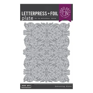 Lacy Filigree Letterpress Foil Plate / Placa para Estampado y Grabado Filigrana De Encaje