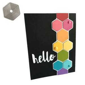 Suajes de Hexágonos y Contornos con Puntadas