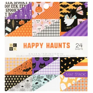 Cardstock Stack Happy Haunts Copper Foil 6" / Cartulina Doble Cara Happy Haunts