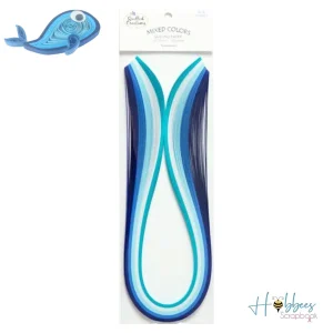 Quilling Paper Blue Shades / Tiras de Papel para Filigrana Azules