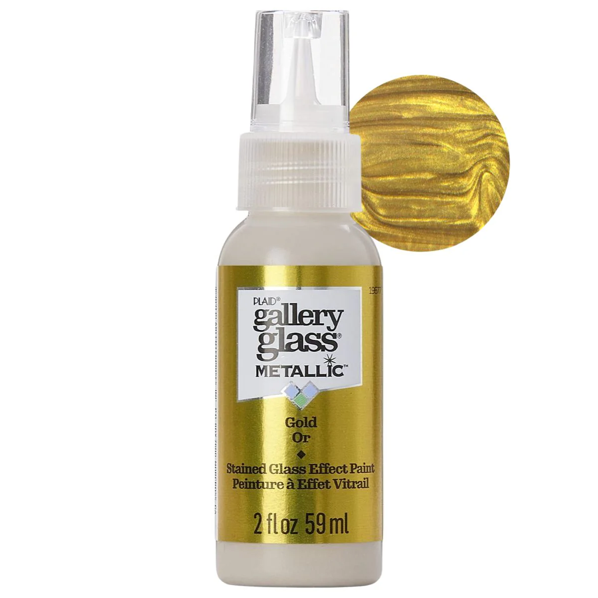 Gallery Glass Paint Metallic Gold / Pintura para Vitral Oro Metálico
