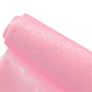 Tela Delgada Diamantada Baby Pink Glitter Fino