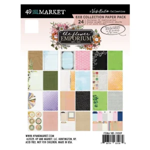 6x8 Pack The Flower Emporium / Paquete De Papel Emporio de Flores