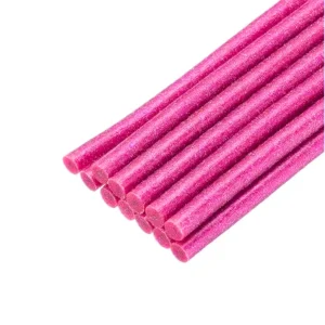 Barras Mini de Silicón con Brillitos Rosa