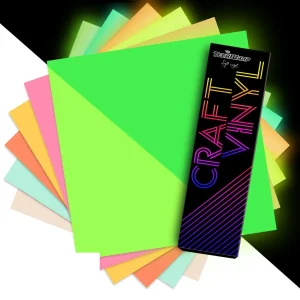 Glow In The Dark Vinyl Sheets Pack / 6 Hojas De Vinil Que Brillan En La Oscuridad