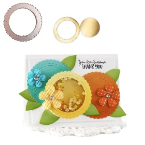 Suaje de Marco Circular con Puntadas