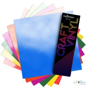Clear Cold Color Changing Vinyl Sheets Pack / 6 Hojas De Vinil Transparente Cambia De Color Con Frío