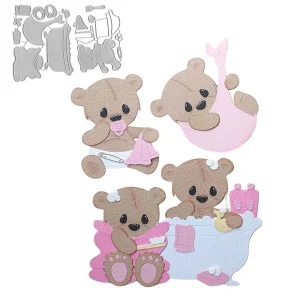 Suaje de Osito Bebé y Accesorios