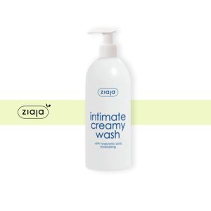 Loción cremosa de higiene íntima con ácido hialurónico