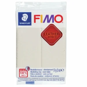 Fimo Leather Effect Polymer Clay Ivory / Arcilla Polimérica Efecto Cuero Marfil