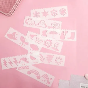 8 Plantillas de Nubes, Copos y Arcoiris