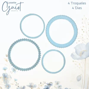 Troquel Círculos con Costuras Simuladas