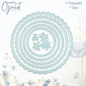 Troquel Círculos de Encaje con Puntadas