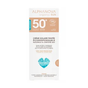Protector Solar Mineral SPF 50+ FACIAL COLOR LIGHT 50 gr. Alphanova Sun
