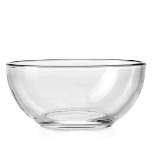 Plato Hondo de Vidrio Transparente