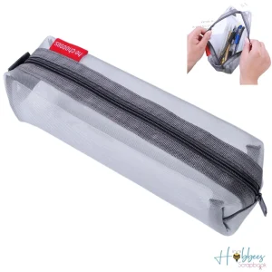 Estuche Translúcido de Malla Gris