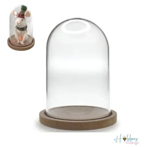 DIY Clear Plastic Dome With Wood Base / Cúpula de Plástico con Base de Madera
