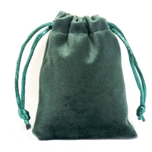 2 Bolsitas de Terciopelo Verde