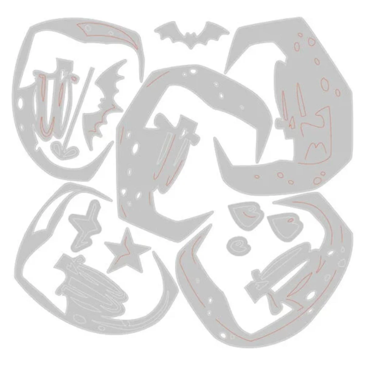 Tim Holtz Thinlits Dies Otis Colorize / Suajes de Halloween - Imagen 2