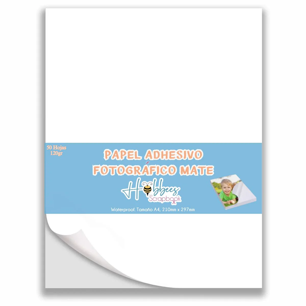 Papel Adhesivo Fotográfico Mate 120Gr