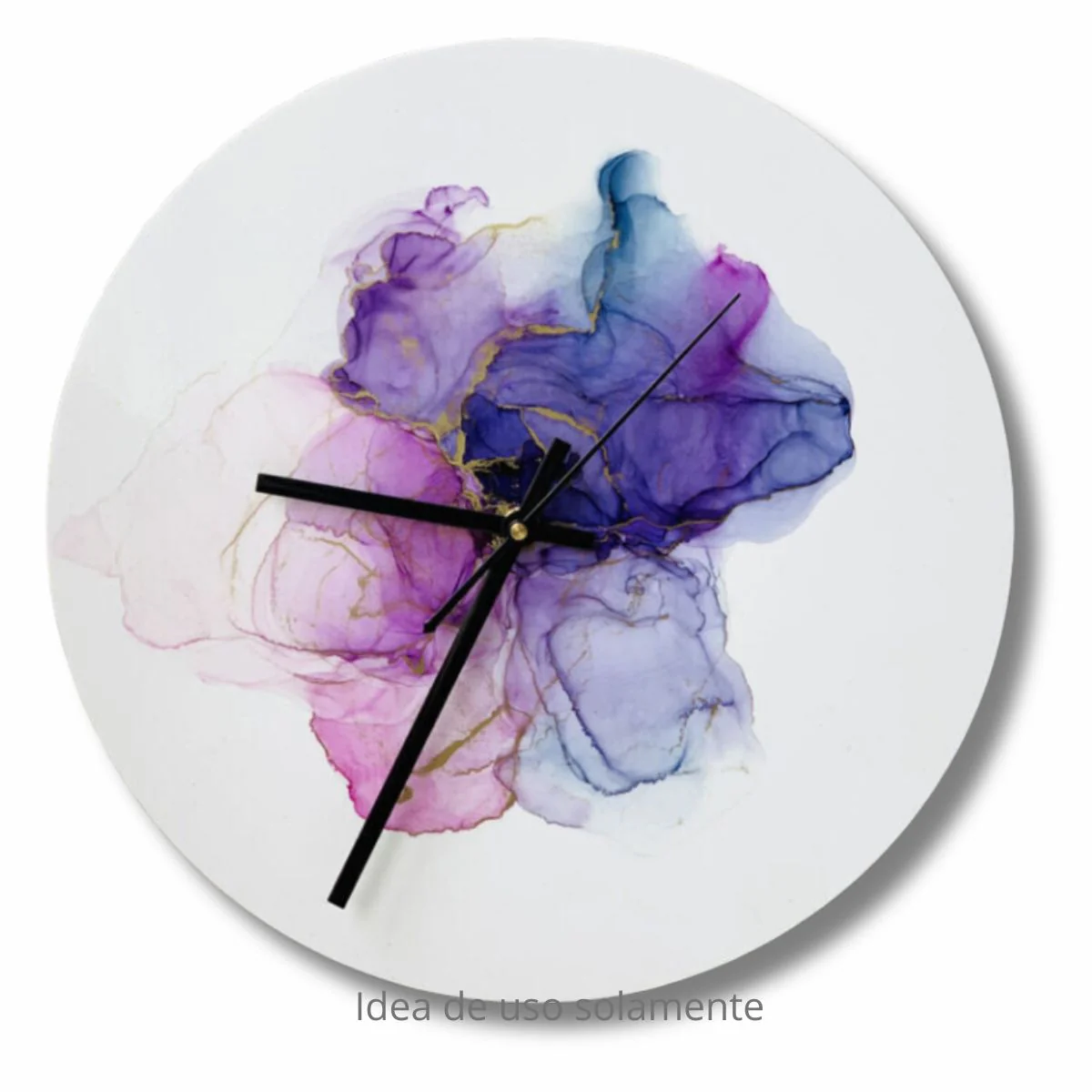 Clock Making Kit PVC / Kit de Reloj de Pared Blanco - Imagen 2