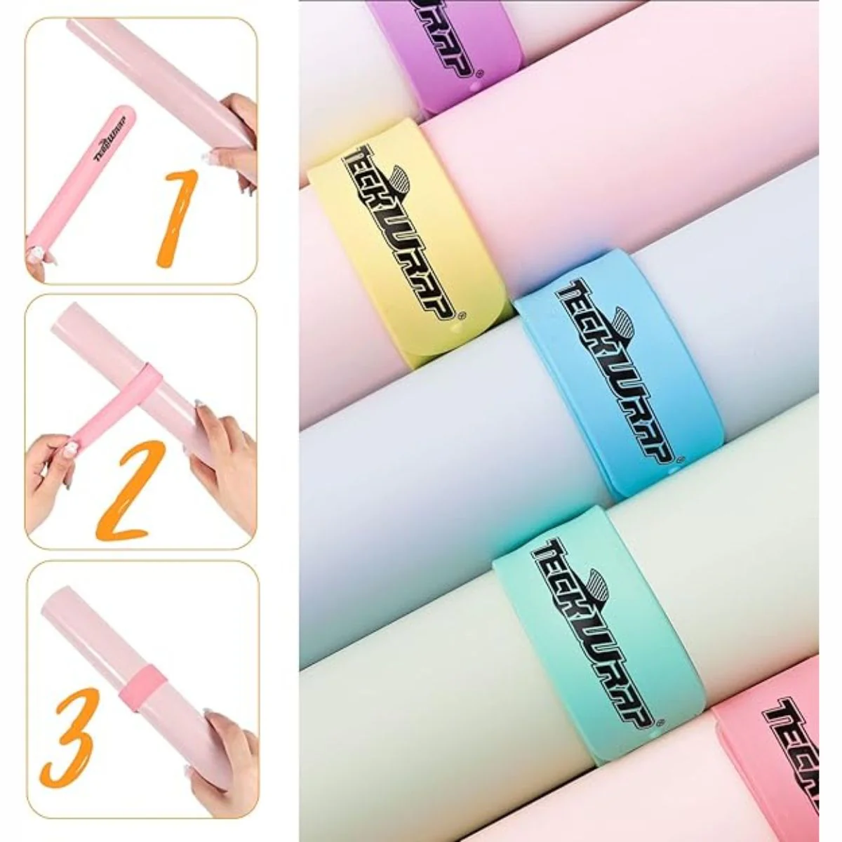 Silicone Slap Bracelets / Brazaletes Sujeta Rollos - Imagen 3