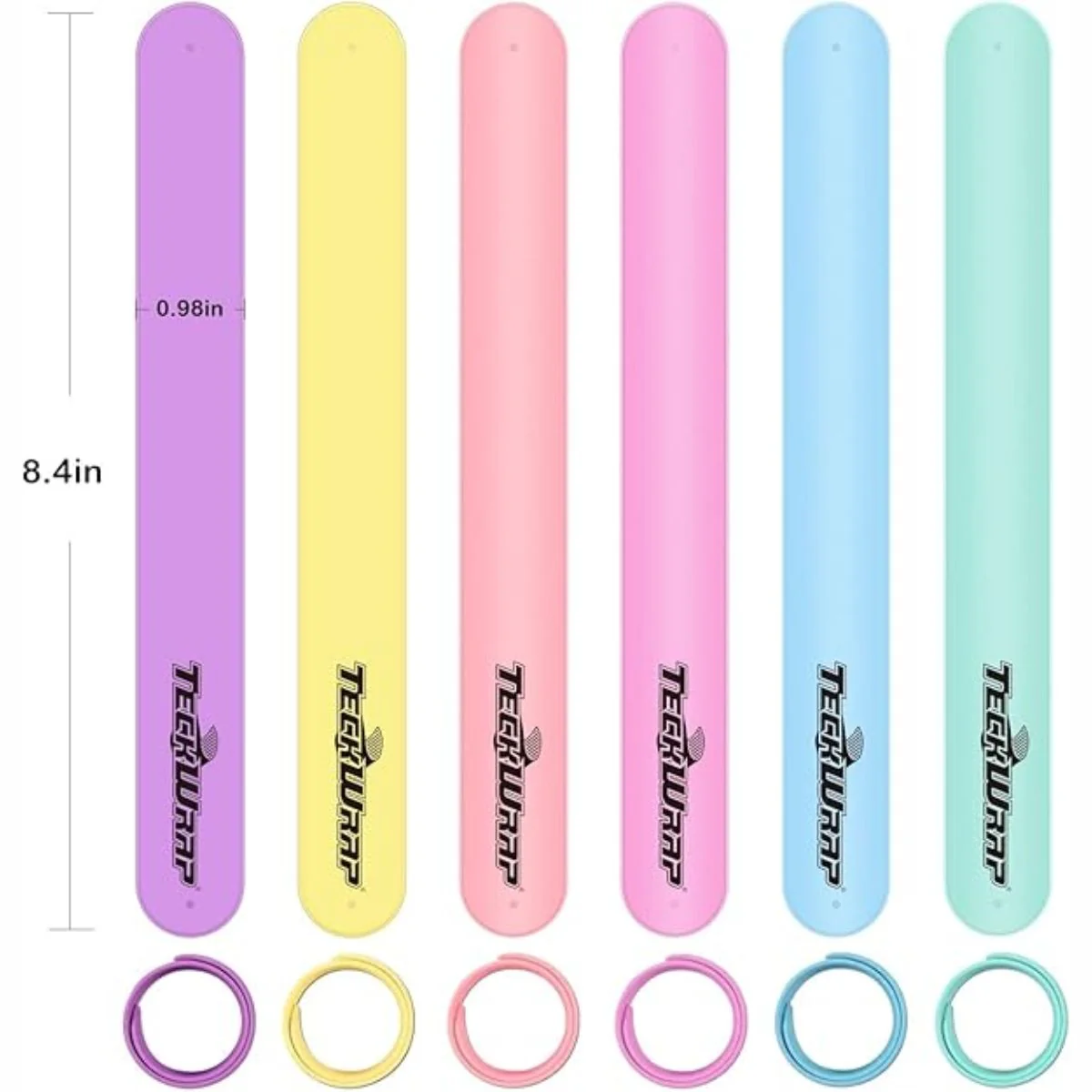 Silicone Slap Bracelets / Brazaletes Sujeta Rollos - Imagen 2