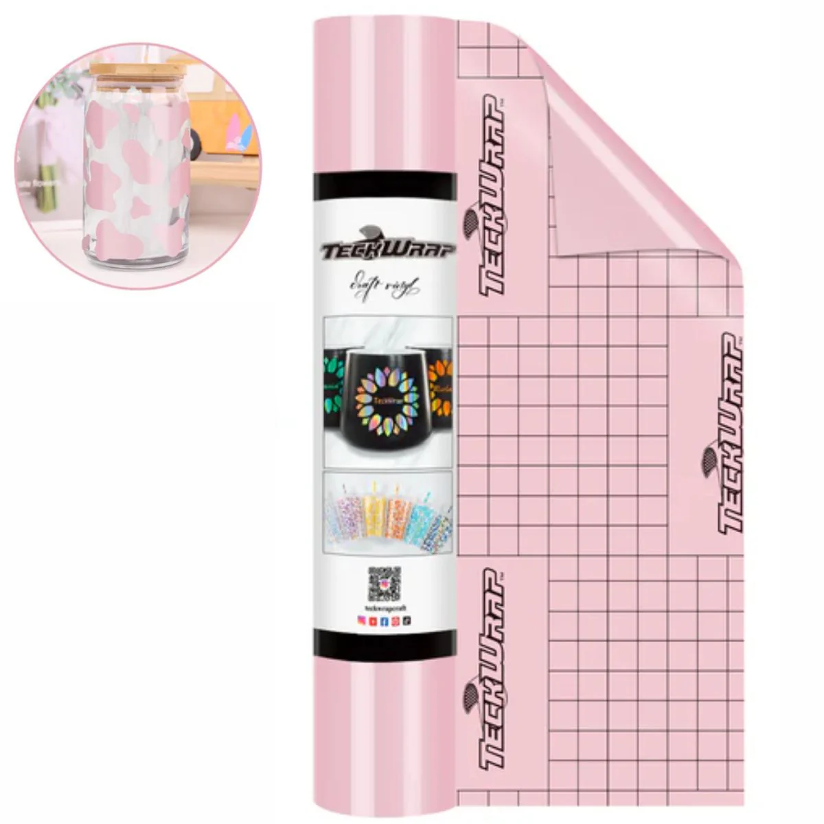 Economical Series Glossy Vinyl Millenial Pink / Vinil Adhesivo Brilloso Rosa