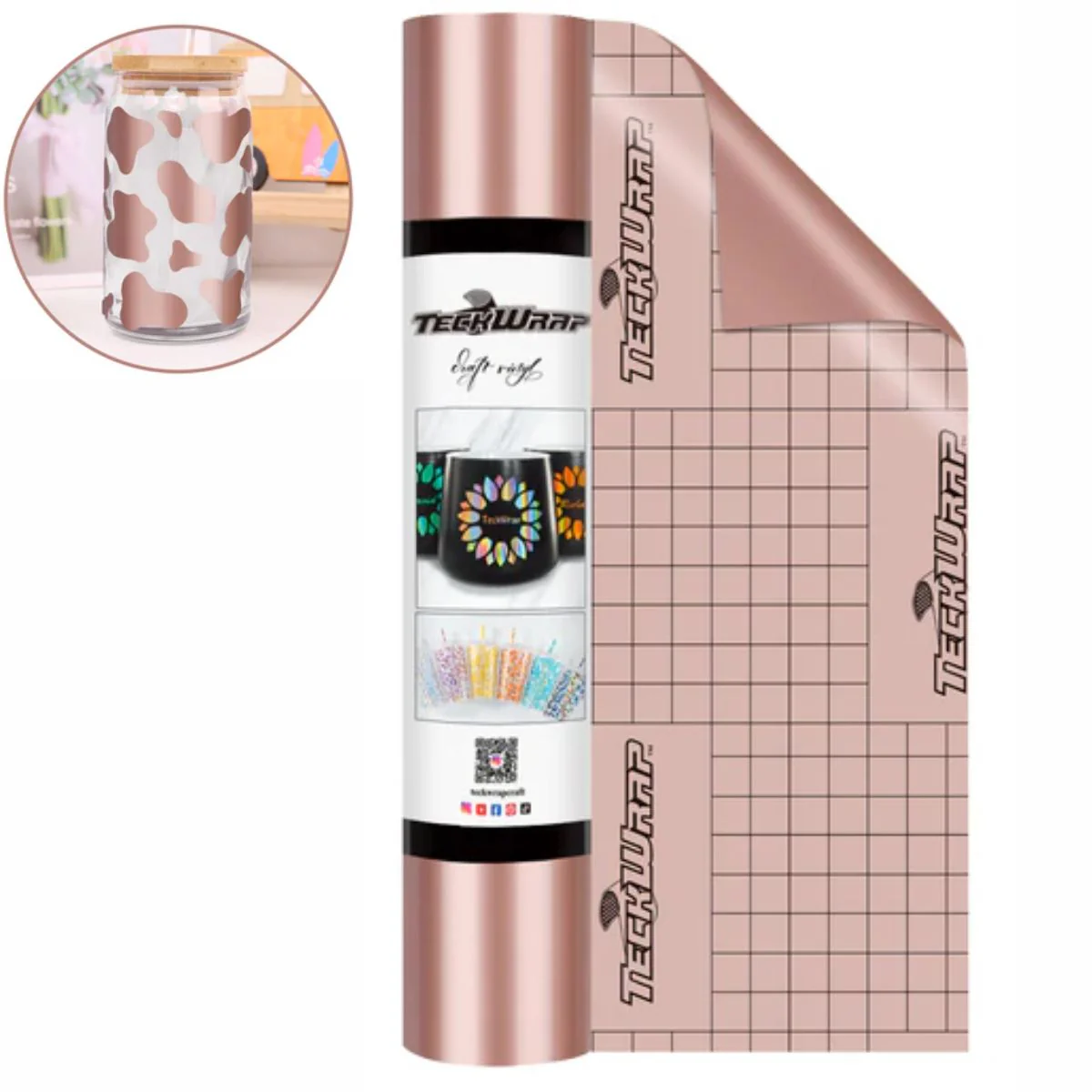 Economical Series Glossy Vinyl Rose Gold / Vinil Adhesivo Brilloso Oro Rosa
