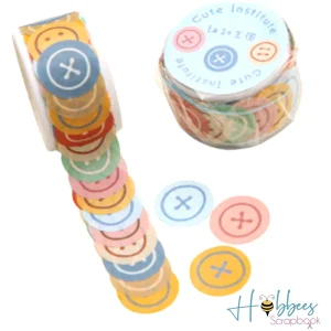 Botones de Washi Tape Adhesivos
