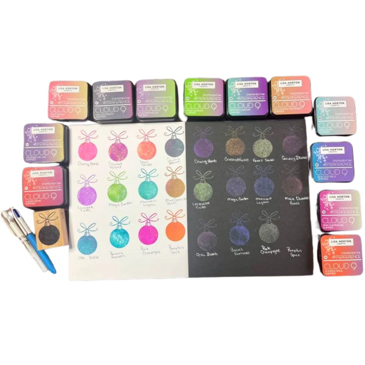 Shimmer Interference Ink Pad / Tinta De Interferencia Verde Azulado Destellos - Imagen 3