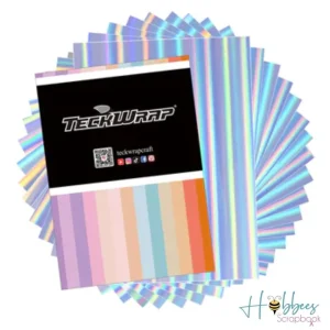 Holo Pillar Inkjet Printable Sticker Vinyl / 15 Hojas de Vinil Imprimible Holográfico