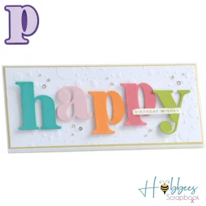 Suaje de Letra P Minúscula Con Contorno