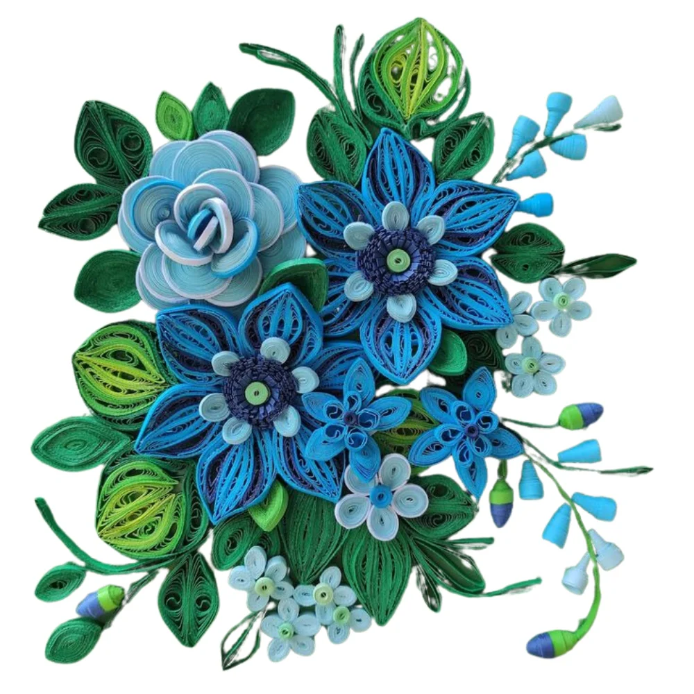 Tiras de Papel para Filigrana Colores Verde - Imagen 2