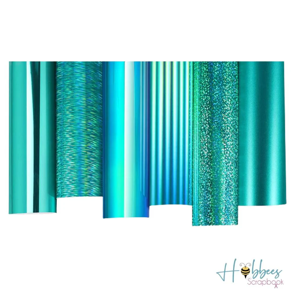 Green Sheets Pack / 8 Hojas de Vinil Variado Tonos Verde - Imagen 3