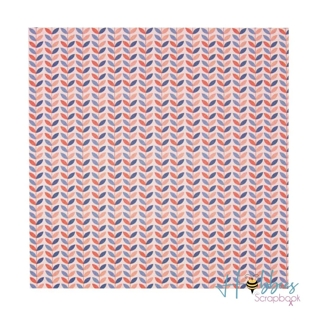 Mixed Card Pack Coral Skies / Papel en Tonos Azúl y Coral 6"x6" - Imagen 2