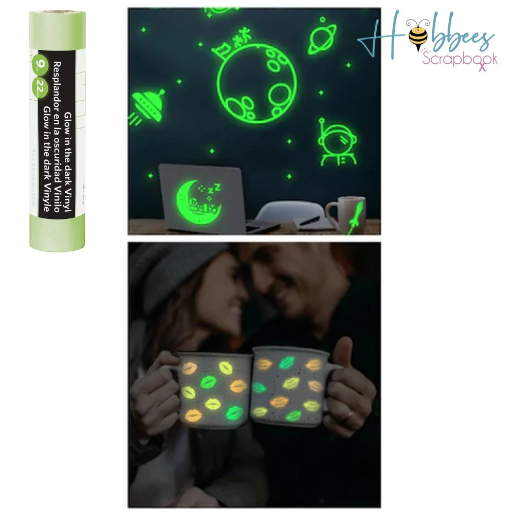Silhouette Glow-In-The-Dark Vinyl 9 x 4" / Vinil Brilla en la Oscuridad - Imagen 2