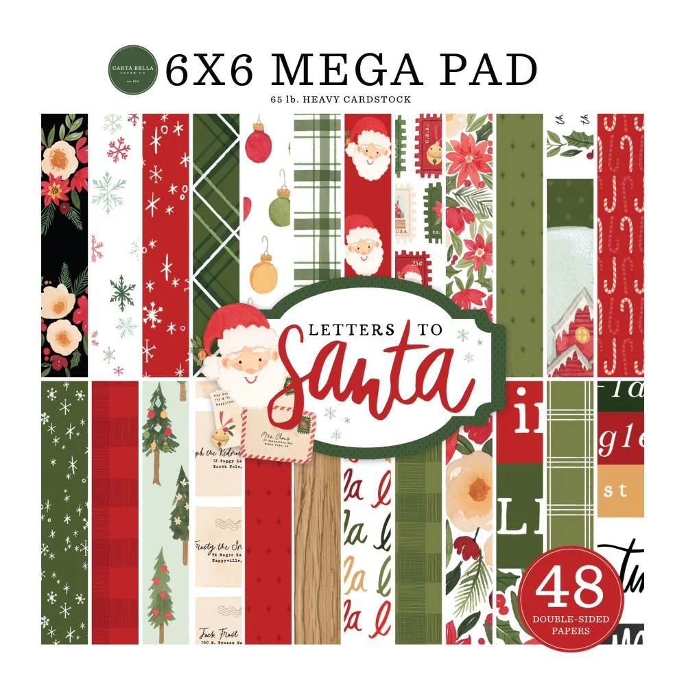 Letters to Santa Paper Pad 6 " / Bloc de Papel Navideño