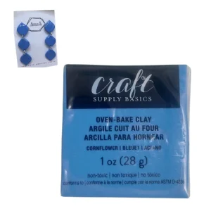 Oven-Bake Clay Cornflower / Arcilla para Hornear Azúl Lila