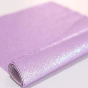 Tela Delgada Diamantada Lila Glitter Fino