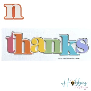 Suaje de Letra N Minúscula Con Contorno