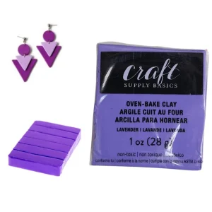 Oven-Bake Clay Lavender / Arcilla para Hornear Lavanda