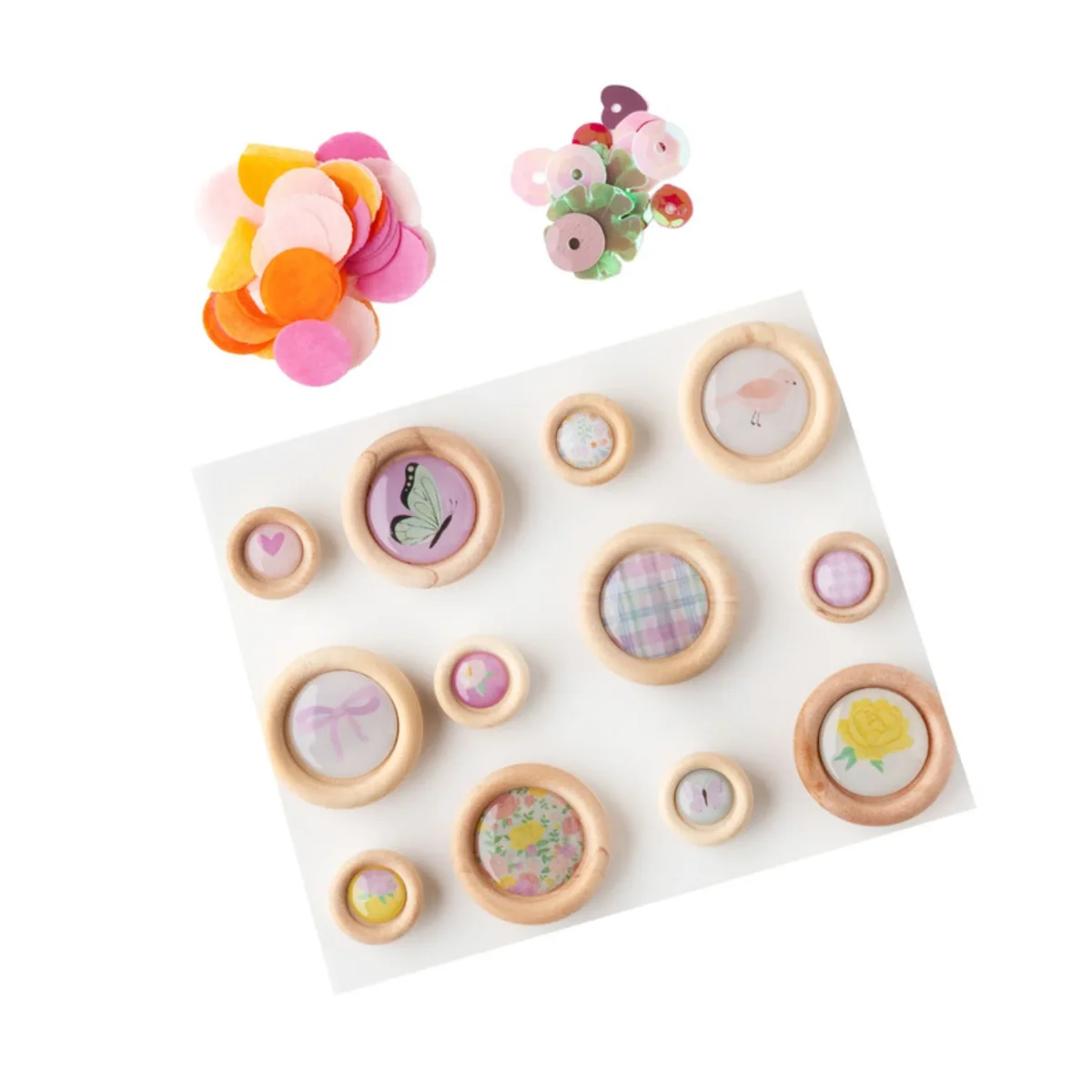 Rainbow Avenue Confetti Button Pack / Paquete de Botones y Confetti - Imagen 2