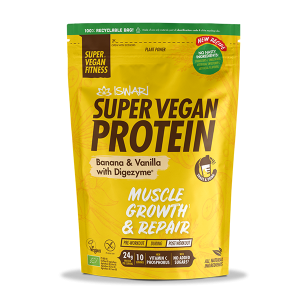 Super Vegan Protein  Plátano y Vainilla con Digezyme 400gr