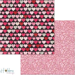 Count The Ways Hearts Paper / 1 Hoja de Papel Doble Cara Corazones